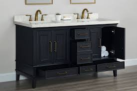 Parker Midnight 60 Inch Double Sink Vanity Double Sink Vanity Vanity Sink 72 Inch Bathroom Vanity