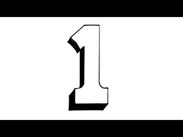 1 step by step drawing tutorials how to draw cute animals. How To Draw The Number 1 In 3d Drawing Tutorial Easy Step By Step Drawing Sketches Tutorial