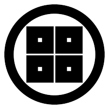 家紋 丸に平四つ目 家紋 紋章 文様