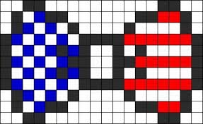 American Flag Perler Bead Bow Dessin Quadrille Pixel Art Dessin Pixel