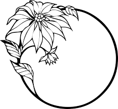Maybe you would like to learn more about one of these? Download Poinsettia Christmas Christmas Flower Wreath Flowers Clip Art Black And White Border Png Image With No Background Pngkey Com
