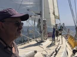 Offshore sailing with Alex and his brother, Patrick.