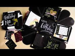 With this handmade gift box you can prove to your loved ones that you care about them & you are willing to create special gifts and not just buy them. Tutorial Exploding Box House Shaped Exploding Gift Box Part 1 Ngoc Vang 2 5 Yout Exploding Box For Boyfriend Simple Cards Handmade Diy Exploding Box