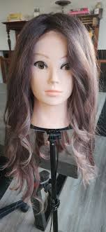 26 Inch (26") Lace Front Balayage 100% Human Hair Wig Gunmetal Gray With  Cool Silver