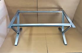 Glass Top Base V Shaped Table Desk Base Set Of 2 Legs And 2 Etsy In 2020 Steel Table Base Steel Table Table Desk