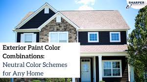 Outside house paint color schemes. Exterior Paint Color Combinations Neutral Color Schemes For Any Home