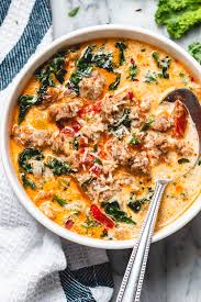 Dip chicken pieces one at a time into the egg, then dredge in tempura batter mix, shaking off any excess. Instant Pot Keto Tuscan Soup Recipe Keto Soup Recipe Eatwell101