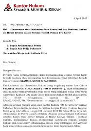 Untuk melayani kebutuhan jasa hukum bagi para klien dengan tetap menjunjung tinggi etika dan profesionalisme serta tanggung jawab yang tinggi dalam pemberian jasa hukum kepada para klien kami. Contoh Surat Penawaran Kerjasama Jasa Hukum Nusagates