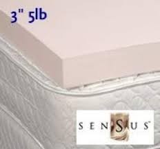 3 5lb Sensus Visco Elastic Memory Foam Mattress Pad Topper Overlay Cal King Size Review Foam Mattress Pad Memory Foam Mattress Pad Memory Foam Mattress