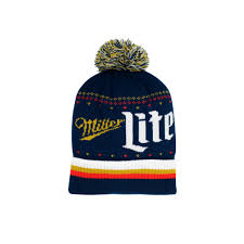 Jknit lite is a free knitting pattern reader app for iphone and ipod touch. Miller Lite Label Text Knit Cuff Pom Beanie