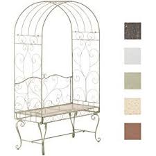 Clp Metall Rosenbogen Mit Bank Nosty Eisen Pulverbeschichtet Gartenbank 2er Sitzflache 100 X 45 Cm Antik Grun Rosenbogen Mit Bank Rosenbogen Bank