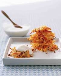 Potato Latkes Recipe Martha Stewart Potato Latkes Healthy Hanukkah Recipes Hanukkah Food
