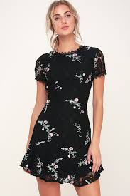 Maybe you would like to learn more about one of these? Wayf Geln Black Dress Floral Embroidered Dress Lace Dress Lulus