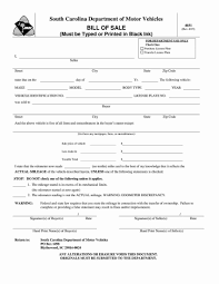 free fillable south carolina vehicle bill of sale form pdf templates