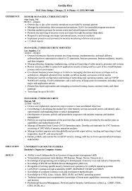 A cyber security resume sample better than most. Manager Cyber Security Resume Samples Velvet Jobs