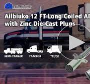 Amazon.com: Ailbiuko 12ft 7 Way ABS Cord Coiled Electrical ...