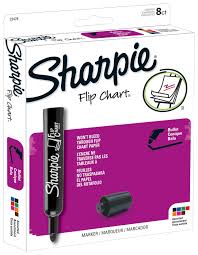 sharpie flip chart markers bullet tip assorted colors set of 8