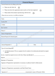 Using this form will certainly make the registration process easier, faster. Financial Request Form Financial Request Form Template Buy Sample Forms Online