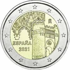 Олимпийские игры в токио португалия 2 евро 2021. 2 Euro Munze 2021 Toledo Unesco Serie Historia Hamburg