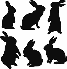 Pin By Judy Hopkins On Husvet Rabbit Silhouette Bunny Silhouette Animal Silhouette