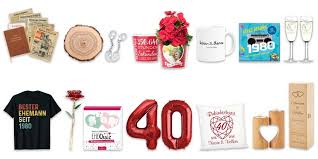 Mit diesen lustigen sprüchen könnt ihr eure hochzeitsrede oder glückwunschkarten auflockern und das hochzeitspaar zum schmunzeln bringen. Top 26 Geschenke Fur Den 40 Hochzeitstag