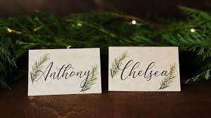 Not to mention they add a wonderful bit of style to your dining tables. Diy Place Cards Cricut Wedding Card W Pine Diywedding Youtube