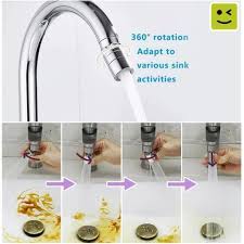 Only problem, after nearly six months' use, is that there are microscopic white bumps/bubbles in the base near the bottom of the faucet. Flexible 360 Degrees Swivel Sink Faucet Tap Sprayer Aerator Kitchen Attachment Accessories With Hose Adapter Bathroom Laundry Shower Head Extension Chrome Polished Kitchen Sink Faucets Tools Home Improvement Urbytus Com