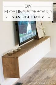 Floating Sideboard Ikea Hack Ikea Hack Diy House Projects Ikea Furniture Hacks