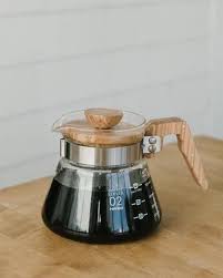 Glass Coffee Server With Wood Handle In 2020 Coffee Server Coffee Wood Handle