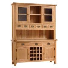 montague oak kitchen dresser with wine