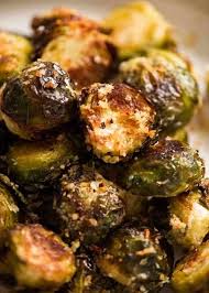 Crispy Parmesan Roasted Brussels Sprouts Addictive Recipe Roasted Brussel Sprouts Sprout Recipes Brussels Sprouts Recipe