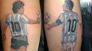 Hoy, 22 de junio se cumplen 34 años del gol del siglo. Fanatico De Maradona Y Messi Los Unio Para Siempre En Un Mismo Tatuaje Tn