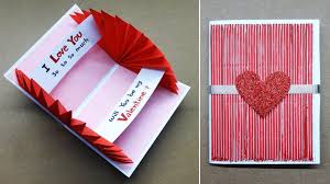 With this video, you can not only learn how to make valentine cards but also the technique of folding cards in napkin style. How To Make Valentine Cards Valentine Cards Handmade Easy Valentine Day Card Making Ideas 185 Youtube