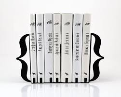 Unique Metal Bookends Brackets Black Curly Braces Metal Etsy Bookends Home Accessories Home