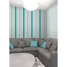 Magnum Wallpaper Teal Cream Silver Living Room Design Decor Teal Wallpaper Living Room Teal Home Decor