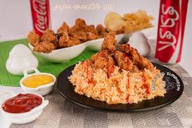 أرز ريزو بالكرسبي ستريبس علي طريقة كنتاكي food rice grains
