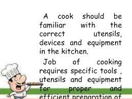 Check spelling or type a new query. Use And Maintain Kitchen Tools And Equipment