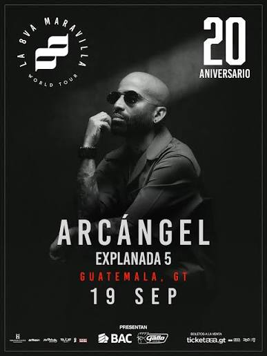 🚨🔥 ARCÁNGEL EN GUATE 2026: la noche que nadie se quiere perder 🇬🇹🎤  Arcángel llega a Guatemala con su “La 8va Maravilla World Tour”, y todo  apunta a un show intenso, cercano