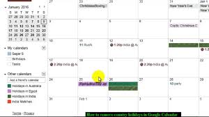 How To Remove Country Holidays In Google Calendar Youtube