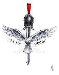 When it comes to ink trends. Strength And Honour Tattoo Design By Rozthompsonart Body Art Tattoos Scandinavian Tattoo Tattoo Designs