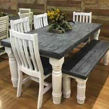 6 Slate Table Set Rustic Farmhouse Table Farmhouse Dining Room Table Rustic Kitchen Tables