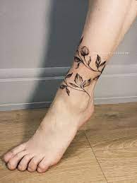 Pin By Kovacsdorottya On Tatu Wrap Around Ankle Tattoos Leg Tattoos Leg Tattoos Women