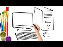 Pin On Desktop Computer Drawing