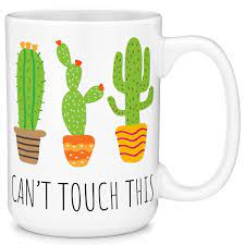 We carry all the latest styles, colours and brands for you to choose from right here. Mugvana Can T Touch This Cactus Funny Coffee Mug Cup Fun Novelty Gifts Walmart Com Walmart Com