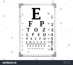 snellen eye chart test box on stock illustration 439609900