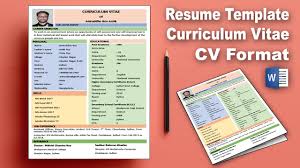 As of 2 july 2019, bangladeshi citizens who hold regular or ordinary bangladeshi passports have visa free or visa on arrival access to 41 countries. Ms Word Create Professional Curriculum Vitae Cv Download Resume Template Design Word 2019 Ar Youtube