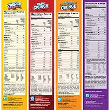 Maybe you would like to learn more about one of these? Cap N Crunch Breakfast Cereal Variety Pack 14 Oz 4 Count