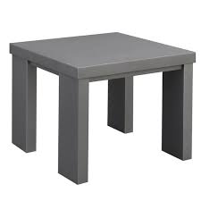 Furniture Of America Luva Modern Grey Aluminum Outdoor End Table Overstock 19637200