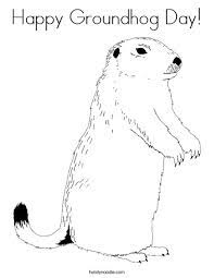 Groundhog day is fun for kids and adults alike. Happy Groundhog Day Coloring Page Twisty Noodle