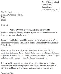 This post is going to tell you about some of the best job application letter for teacher. Teaching Job Application Letter With Examples Nigeria Resource Hub